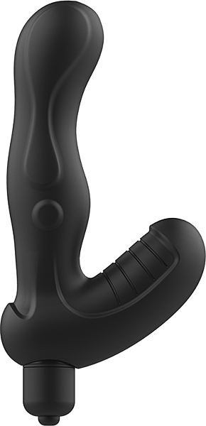 Prostatamassager Addicted Toys Anal Massager med buet skaft og base med relief