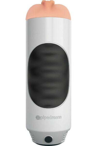 Vibrerende masturbator Extreme Toyz Mega Grip fra Pipedream i hvid