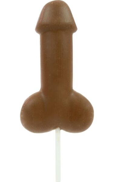 Chokoladelollipop af mælkechokolade formet som en penis, Spencer & Fleetwood Dick on a Stick