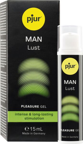 Flaske med 15 ml af den stimulerende gel pjur MAN Lust
