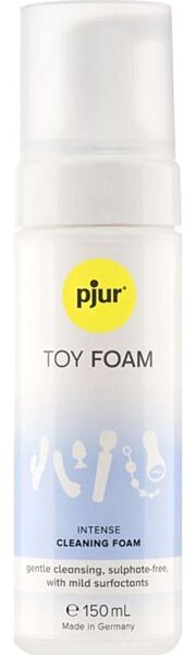 Flaske med rengøringsskum Pjur TOY FOAM 150 ml med pumpe