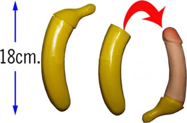 Diablo Picante Penis Banan med overraskelse, sjovt partytilbehør