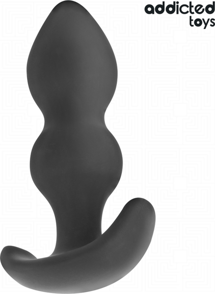 Buttplug Addicted Toys Størrelse L, med to kugler og bred base