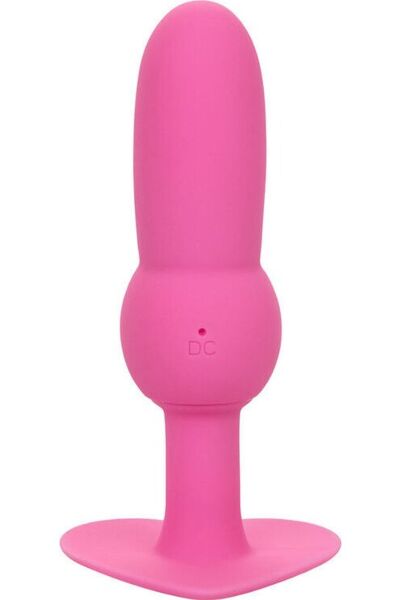 Vibrerende buttplug CalExotics First Time Vibrating Beaded Probe, pink, med perleform