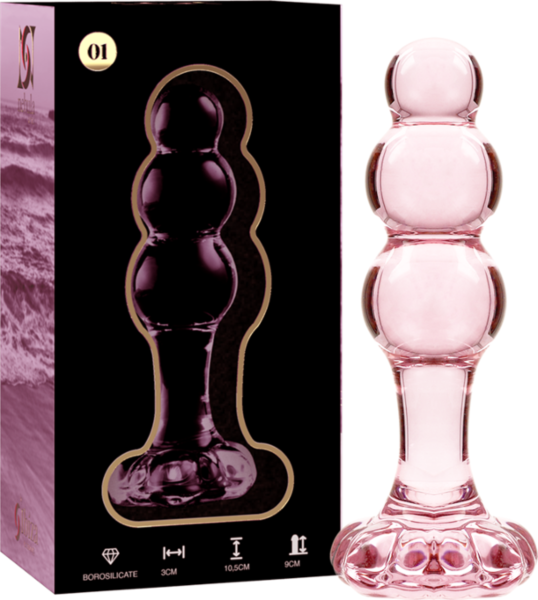 Glas buttplug Nebula Series Model 1 fra Ibiza