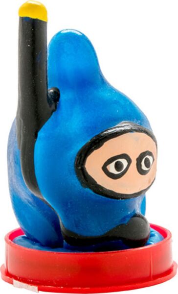 Spøgekondom Condomerie Diver, håndmalet