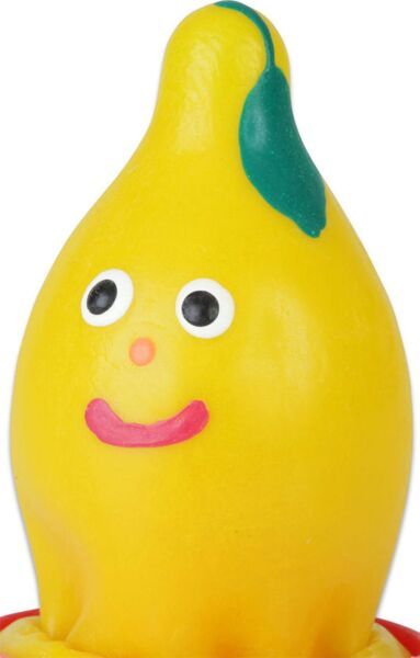 Håndmalet dekorationskondom Condomerie Lemon