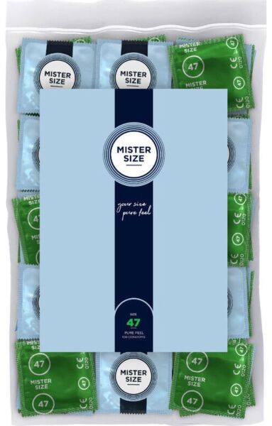 Æske med 100 Mister Size kondomer