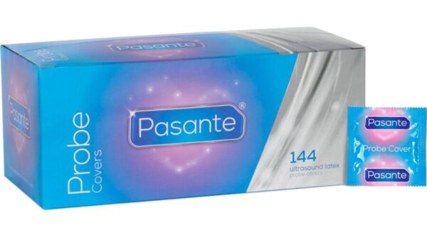Æske med Pasante Probe Covers probeovertræk i latex til ultralydsprober