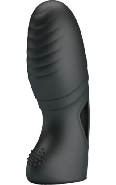 Fingervibrator Pretty Love BI-014750 i silikone, med elastiske stropper