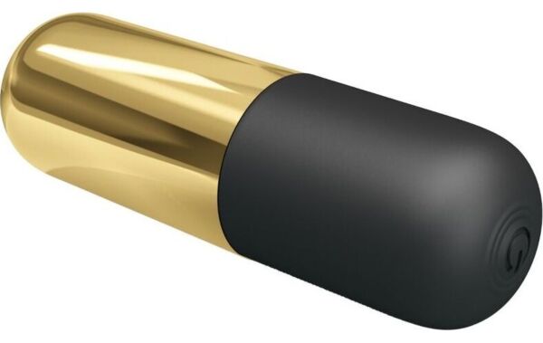 Kuglevibrator Pretty Love i guld og sort
