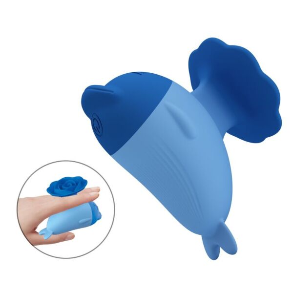 Blå mini vibrator Pretty Love Dolphin