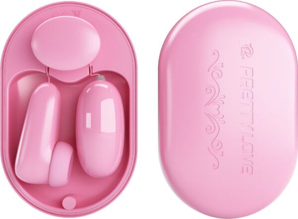 Kuglevibrator Pretty Love Magic Box med tapping-stimulator og kablet fjernbetjening