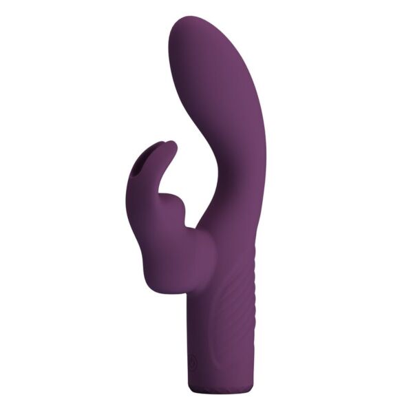 Pretty Love Olivia rabbit vibrator i lilla silikone med arm til klitoris