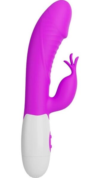 Rabbitvibrator Pretty Love Rasmussen med indførbar del og arm til klitoris