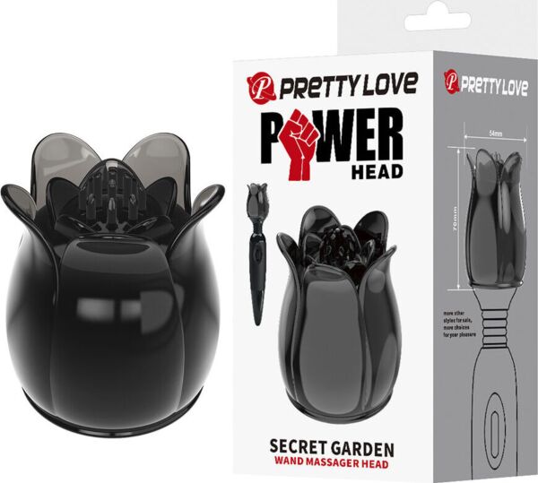 Udskifteligt massagehoved Pretty Love Secret Garden til PowerWand