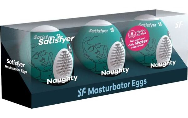 Sæt med tre masturbatoræg, Satisfyer Masturbator Egg Set Naughty