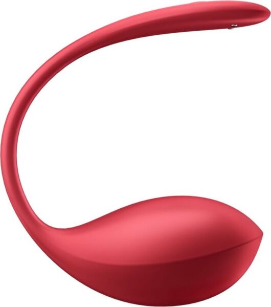 Rød Satisfyer Shiny Petal vibrator med fleksibelt design