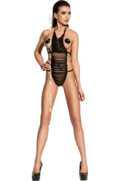 Lingeri-teddy Me-Seduce Samantha med stropper i sort