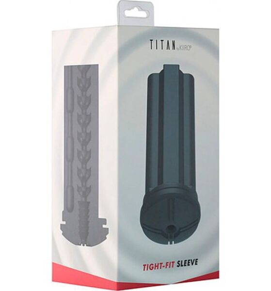 Sort Kiiroo Tight Fit Sleeve for Titan hylster