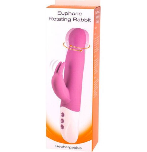 Rabbitvibrator Seven Creations Euphoric Bunny med fleksibel klitorisarm