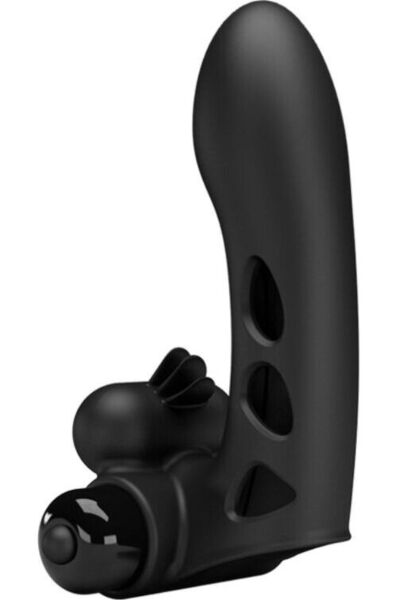 Fingervibrator Pretty Love Orlando BI-014836, sort silikonehylster