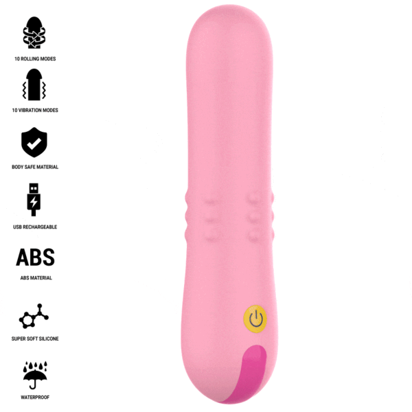 Vibrator Intense Barbara med roterende perler indeni