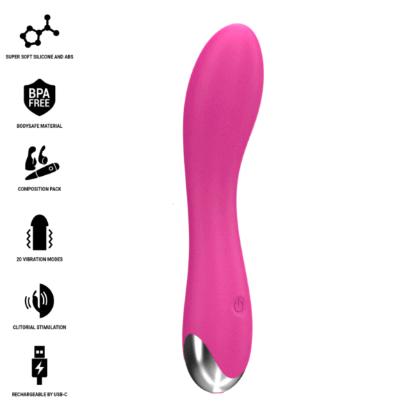 Intense Cher vibrator med udskiftelige hoveder