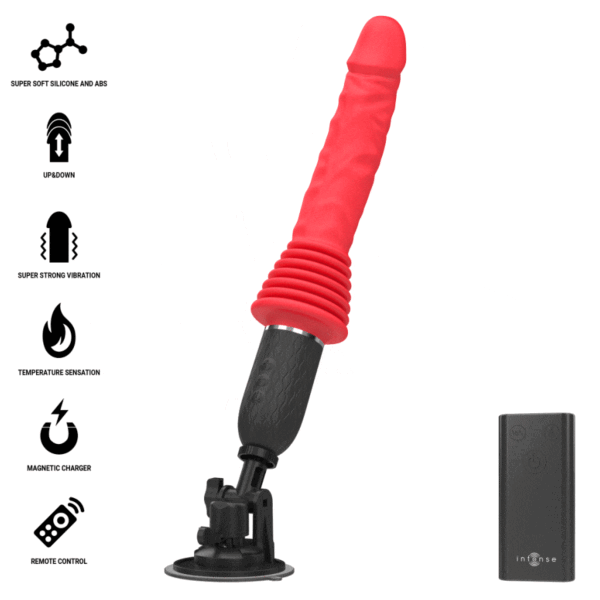Vibrator Intense Cynthia med sugekop i bunden og trådløs fjernbetjening