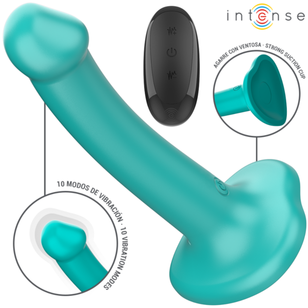 Intense Katie vibrator i blå silikone med fjernbetjening
