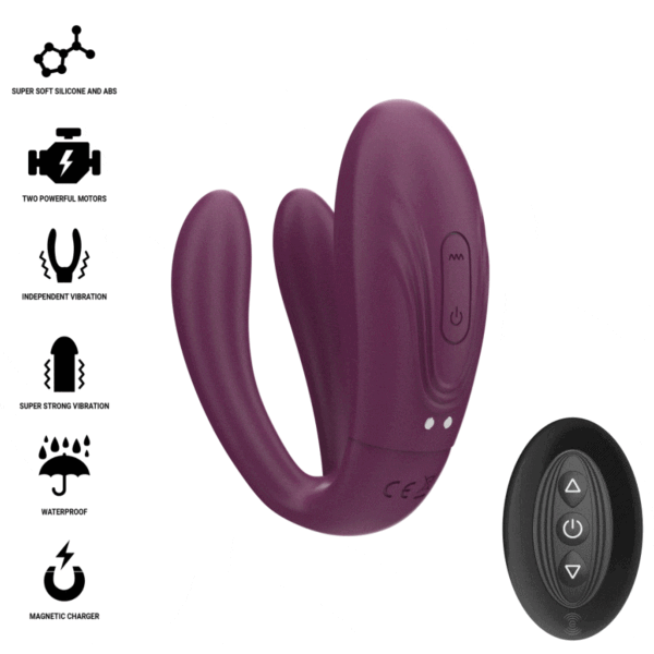 Intense Sandra vibrator med tapping og fjernbetjening