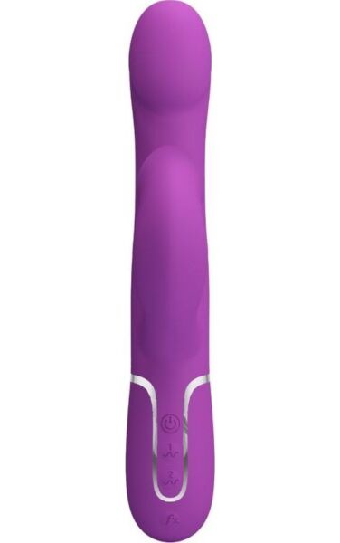 Rabbitvibrator Pretty Love BW-500012-3 i silikone, med ydre arm og perler