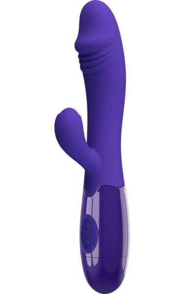 Lilla Pretty Love Snappy Youth-vibrator med buet design til G-punkt og klitoris