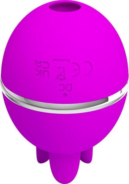 Vibrator Pretty Love Gemini Ball i kugleform med bløde tunger
