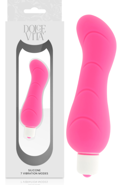Dolce Vita vibrator i silikone med aftageligt betræk