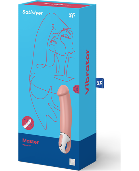 Satisfyer Master vibrator i silikone, set forfra
