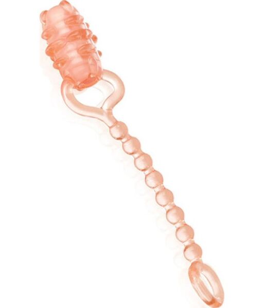 Screaming O Ohoney vibrator til engangsbrug i gennemsigtig orange med kuglevibrator og ring