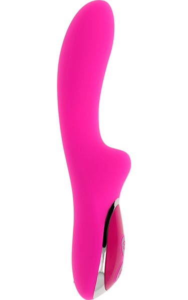 Rabbit vibrator Ohmama Magnetic Charge 21 cm i pink med den lille kanin