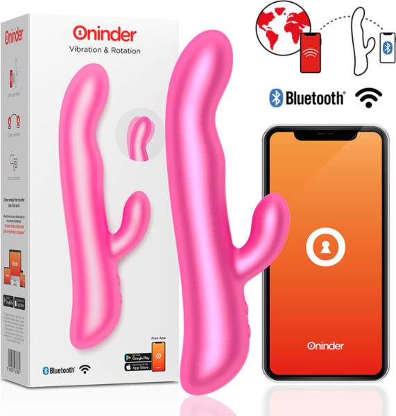 Rabbit vibrator Oninder Oslo med indre del og arm til klitoris