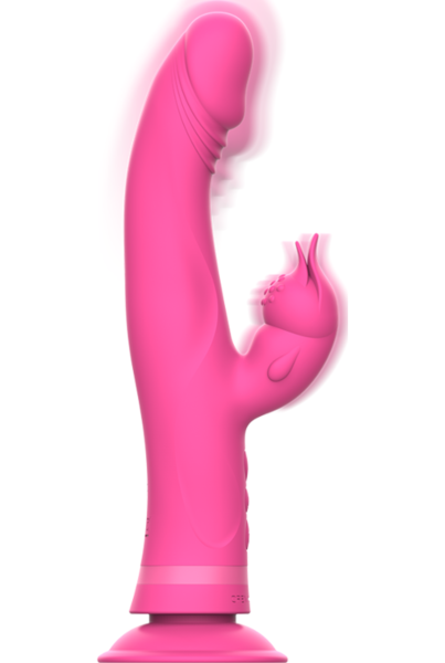 Rabbit vibrator Intense Julio med klitorisarm og sugekop i bunden