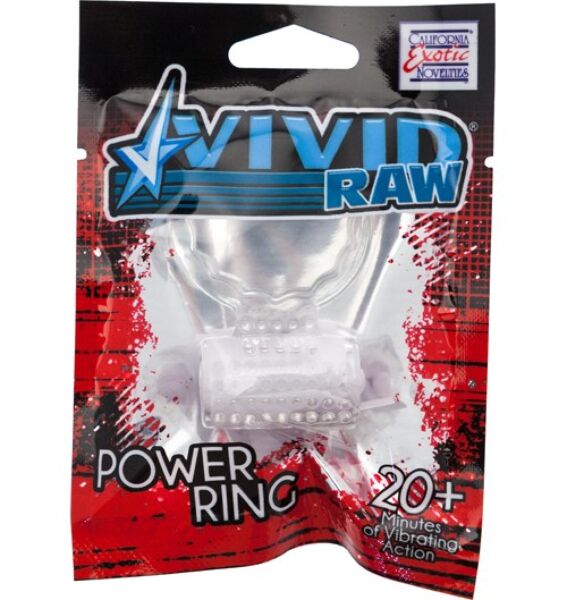 Vibrerende penisring Calexotics Vivid Foil Pack, gennemsigtig, i silikone