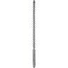 Dip stick ribbed- penis plug 10 mm - plata