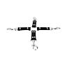Restraints Bound Leather 4 Way Hog Tie med Metalkrog