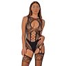 Bodystocking Lace Cut Out | Blomsterløs og detalje