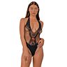 Teddy Lace by LJ Deep V med sløjfe