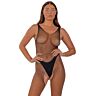 Bodystocking Lace Crotchless med fiskenet