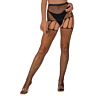 Strømpebukser Lace Rhinestone Suspender