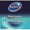 Kondomer Mates Natural 3 Pak med smurt overflade