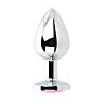 Butt Plug Toosh Metal Large Stone Rosa