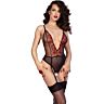 Crotchless Bodystocking CHILIROSE CR 4722 med Hofteholdere